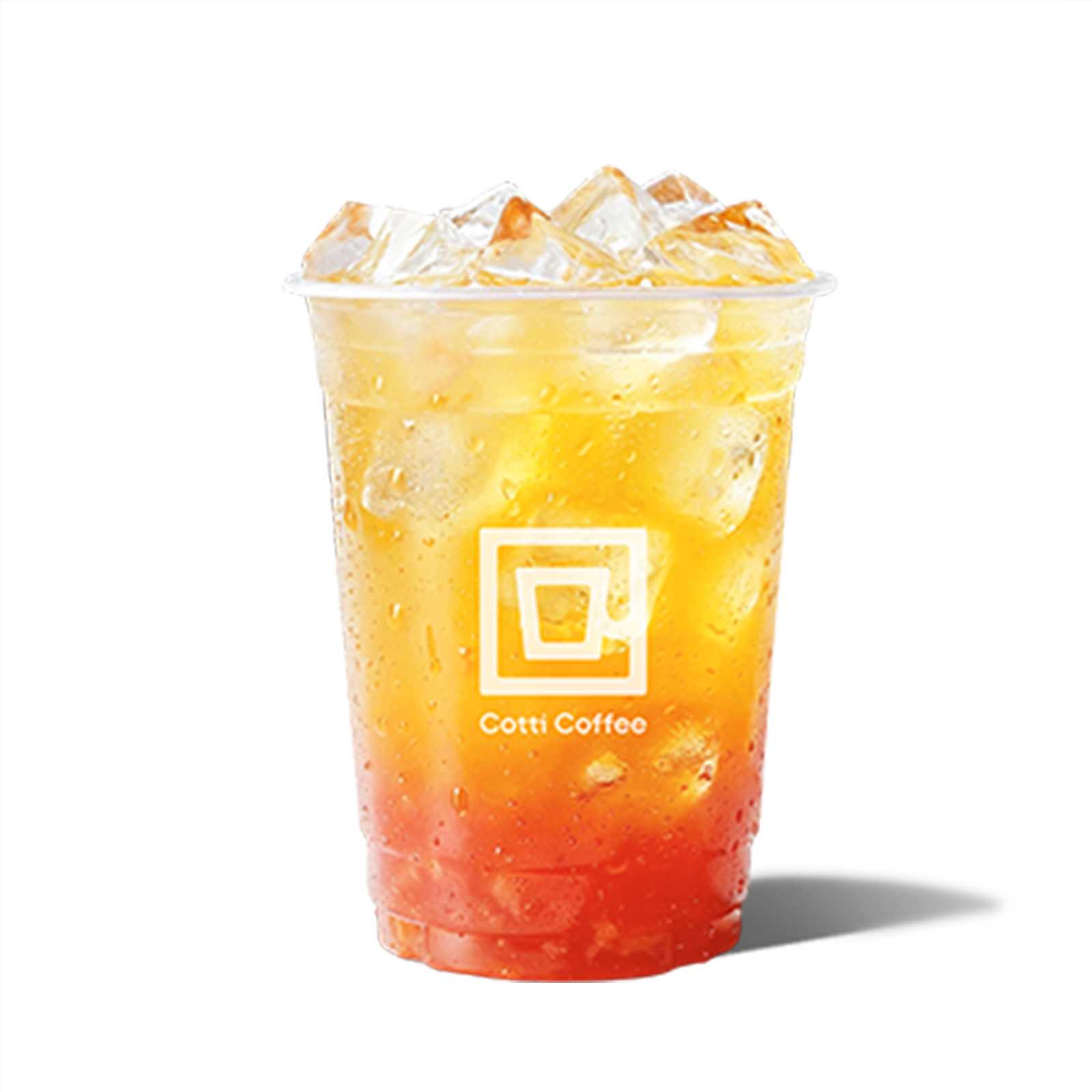 桃桃白柚冰茶